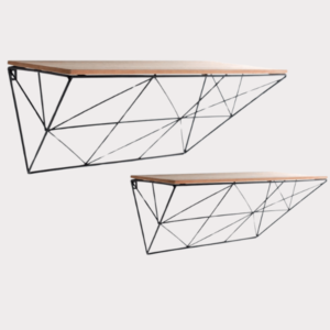 Black Geometric Shelves