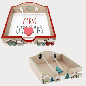 Christmas House Napkin Holder