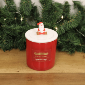 Father Christmas Candle Pot