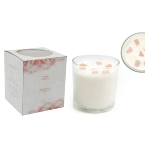 Large Rose Quartz Candle