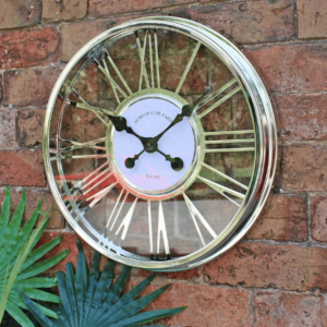 Large Silver Clock