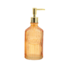 Orange Glass Soap Dispenser - Cut Out Image
