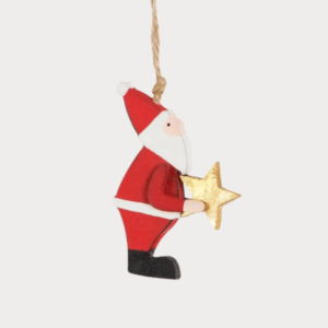 Santa Holding Star Decoration