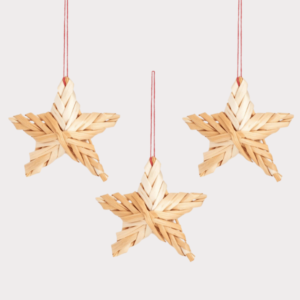 Straw Stars Hanging Decoration