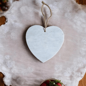 White Heart Chopping Board